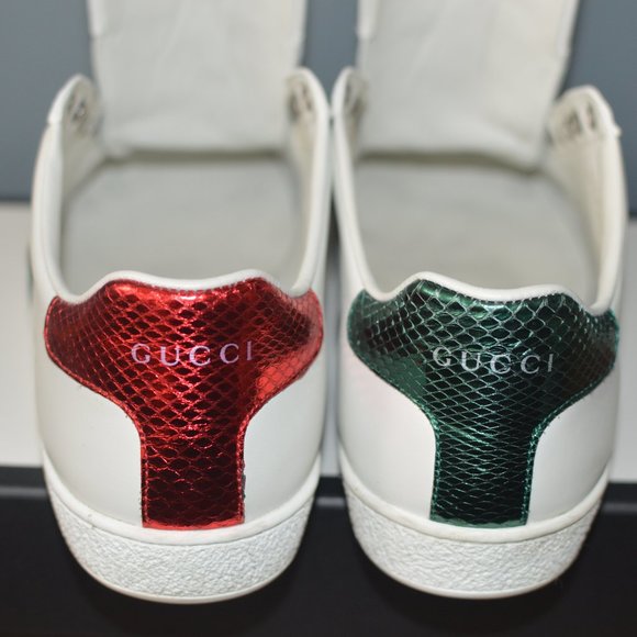 GUCCI Ace Embroidered Bee Sneakers 39 - Picture 5 of 8